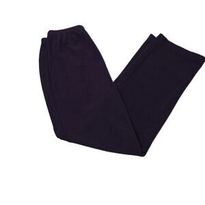 Chico's Travelers Pants Purple Straight Leg Slinky Knit Liquid Pull on Pants M